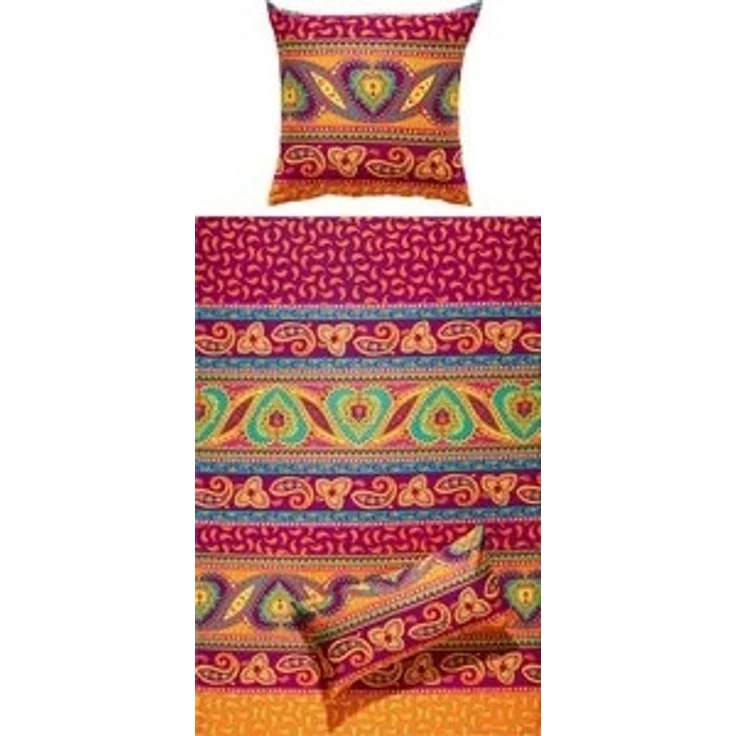 REDBEST Bettwäsche Bettwäsche, Mako-Satin, 2 teilig, Satin Paisley – Bild 6