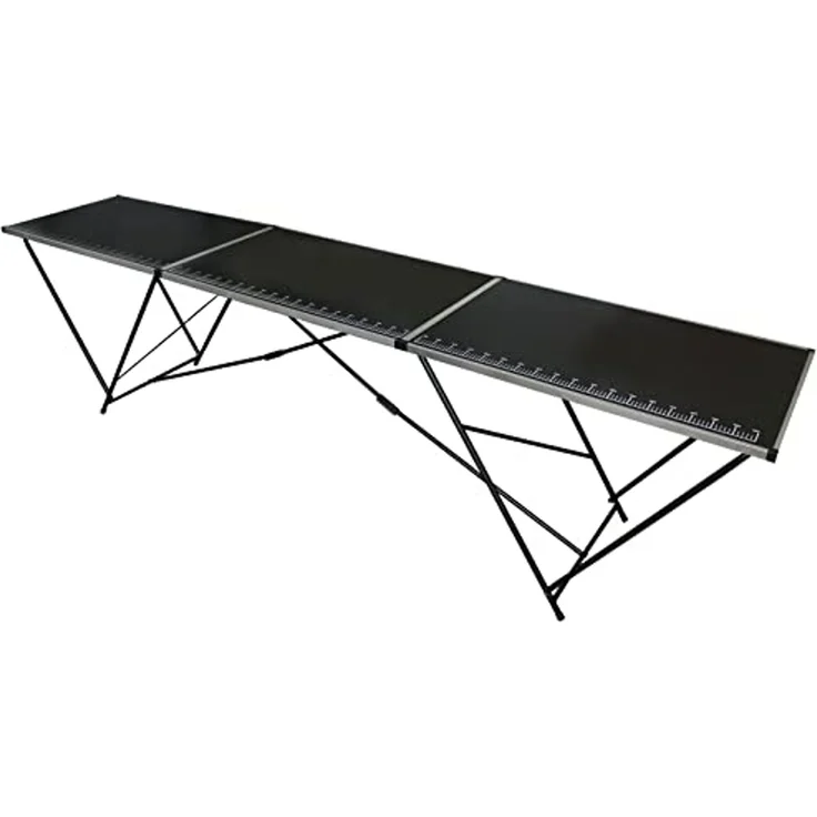 Tapeziertisch Alu Flohmarkttisch 300x60 cm Klapptisch klappbar mit Messskala – Bild 1