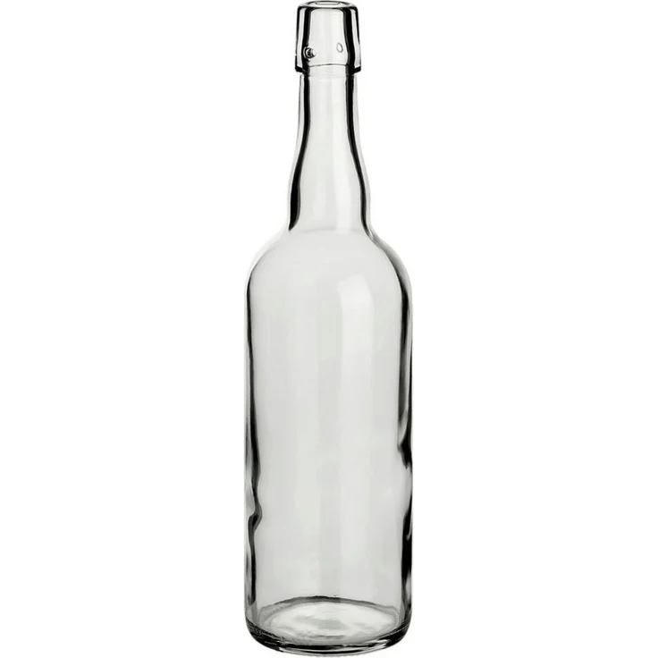 gouveo Trinkflasche Glasflaschen 750 ml Rondo mit Bügelverschluss - Bügel-Flasche, Drahtbügelverschluss, aromadicht verschließbar, spülmaschinengeeignet – Bild 2