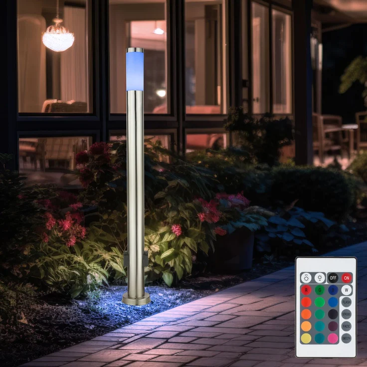 Elegante LED Stehleuchte mit RGB Farbsteuerung – Bild 2