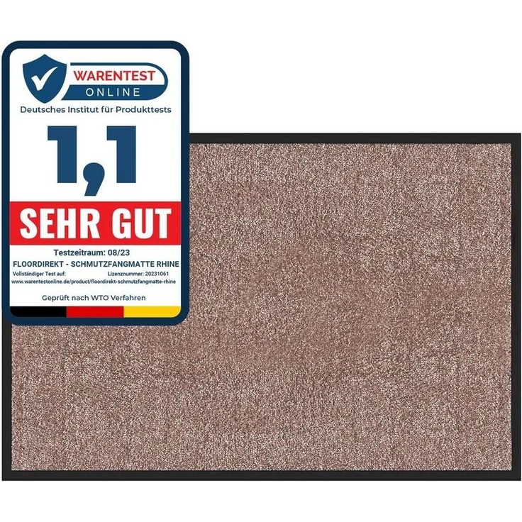 Karat Fußmatte Schmutzfangmatte Maly, verschiedene Größen & Farben, rechteckig, Höhe: 6 mm – Bild 1