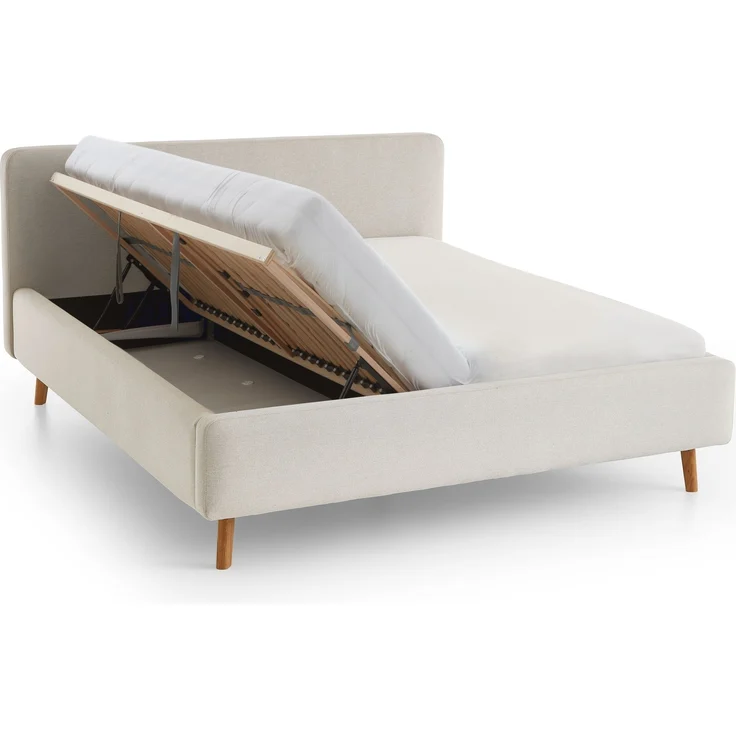 Polsterbett >Mattis mit BK< Liegefläche 180x200 cm, Nordic Ivory, Stellmaß: 201x105x218cm (BxHxT) – Bild 6