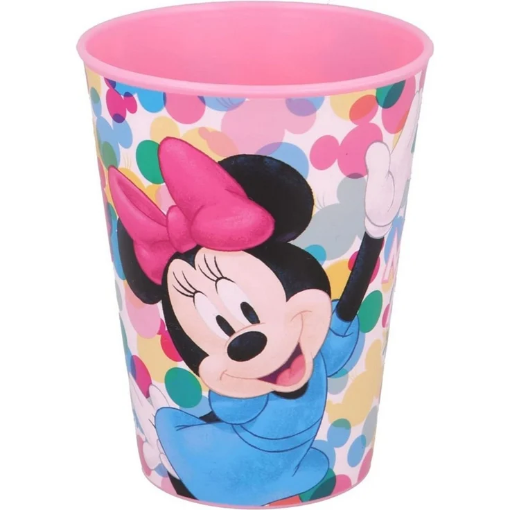 Disney Minnie Mouse Kinderbecher 260 ml Kunststoff Trinkbecher für Kinder, 1-tlg, Kunststoff – Bild 1