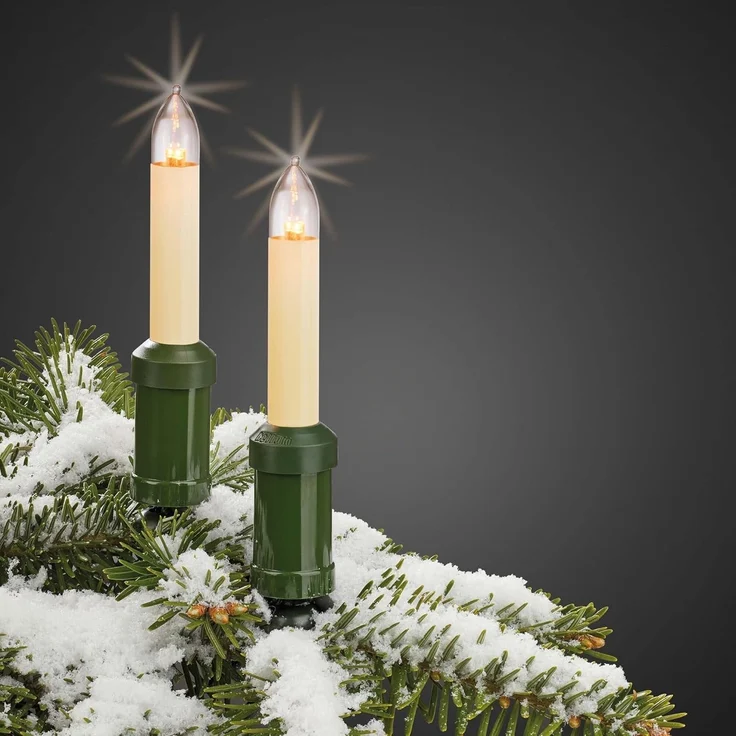 hellum Ersatzbirnen für Lichterbogen, 15 Stück 8V 3W klein-Schaftkerzen für Schwibbogen, für Ersatz-Kerzen Lichterketten innen und außen mit 30 Brennstellen, ø10mm E10/ 8V/ 3W/ 22Lumen 151374 – Bild 5