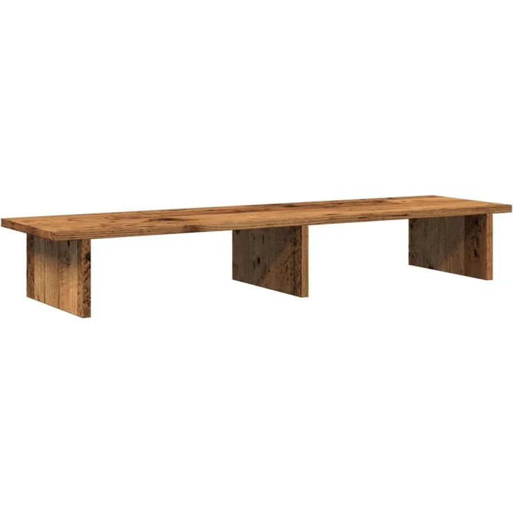 vidaXL Monitorständer Altholz-Optik 100x27x15 cm Holzwerkstoff 854713 – Bild 6