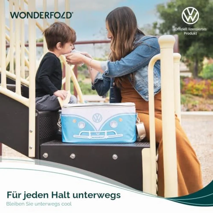 Wonderfold VW-Kühltasche für VW Volkswagen KinderVan, isolierte Kühltasche mit Schultergurt und praktischem Gurt-System, 41,9 cm x 16,5 cm x 21,6 cm – Bild 2