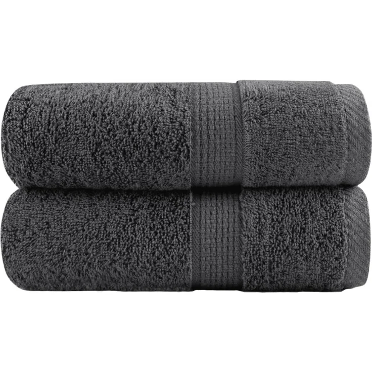 vidaXL Premium Gästetücher SOLUND 2 Stk. Anthrazit 30x50 cm 600 g/m² 137152 – Bild 1