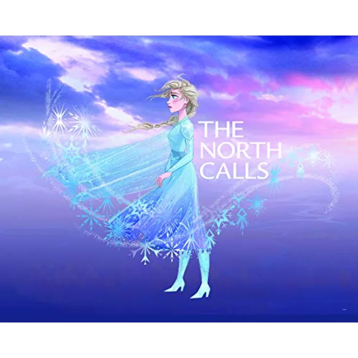 Komar Disney Wandbild Frozen ELSA The North Calls, Kunstdruck für Kinderzimmer, 50 x 40 cm, FSC-zertifiziert, ohne Rahmen