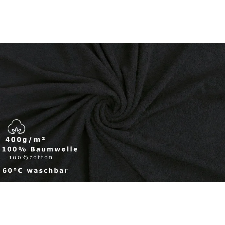 Betz Badetücher 2 Stück Badetuch groß XXL Saunatücher Strandtuch Dresden 100x200 cm, 100% Baumwolle (Set, 2-St), Farbe dunkelgrau – Bild 3
