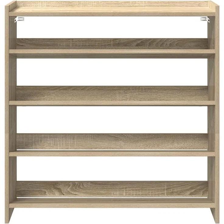 vidaXL Schuhregal Sonoma-Eiche 80x25x81 cm Holzwerkstoff 859907 – Bild 3