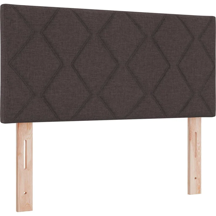 vidaXL Boxspringbett mit Matratze Dunkelbraun 90 x 200 cm Stoff 3451387 – Bild 4
