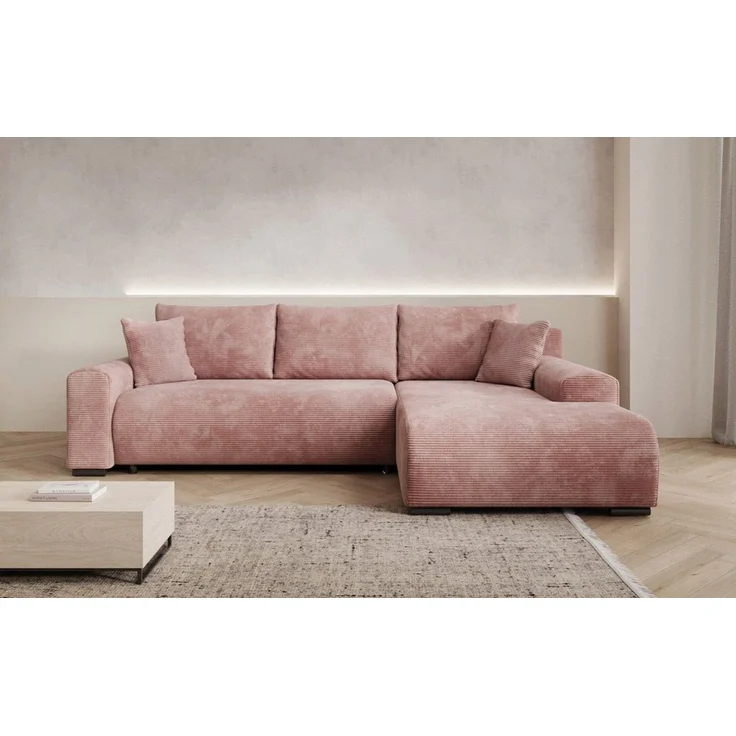 Luxusbetten24 Schlafsofa Designer Sofa Hanna, mit Schlaffunktion und Stauraum – Bild 2