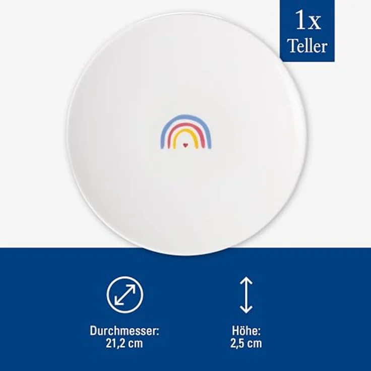 Villeroy & Boch With Love Frühstücksteller ø 21,2 cm Be Happy – Bild 4