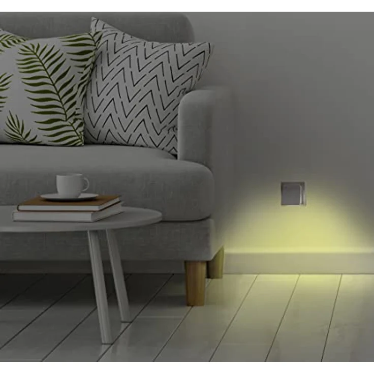 Hama LED Nachtlicht Nachtlicht für Steckdose mit warmen Licht, Dämmerungssensor, IP 20, Nachtlichtfunktion, Sensorschalter, LED fest integriert, Warmweiß, für Kinder, Babys und Erwachsene, energiesparende Anwendung – Bild 8