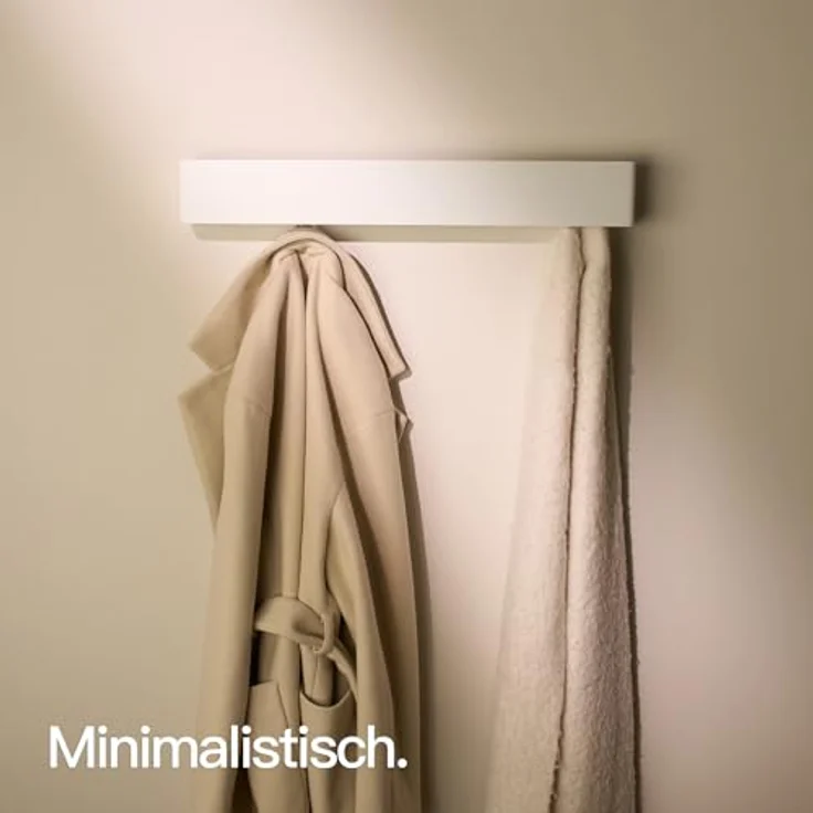 Designfabrik Hamburg Garderobenleiste, Wandgarderobe aus Metall, Garderobenhaken verdeckt – Bild 5