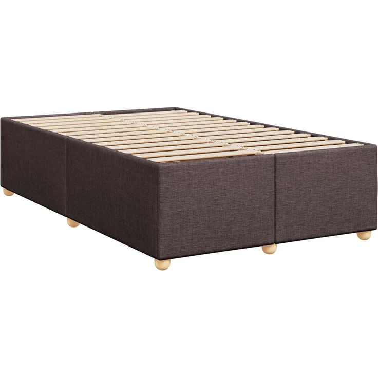 vidaXL Boxspringbett mit Matratze Dunkelbraun 120 x 190 cm Stoff 3452369 – Bild 6