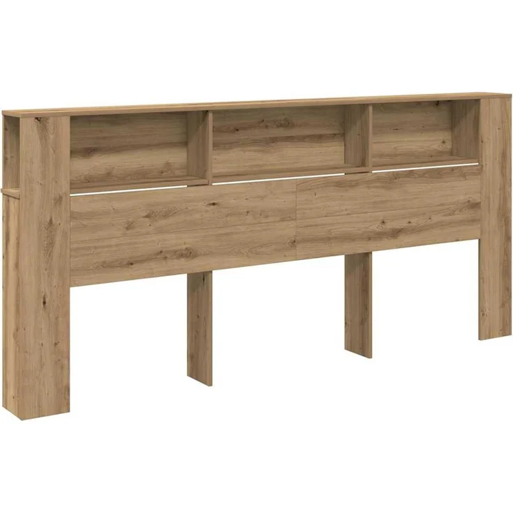 vidaXL Kopfteil Schrank Artisan-Eiche Holzwerkstoff 102,5 x 220 x 18,5 cm Braun – Bild 2