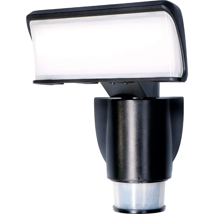 Außenwandleuchte, LEDs/18W, 1100 lm, 4000K, mit Bewegungsverfolgungssensor schwarz