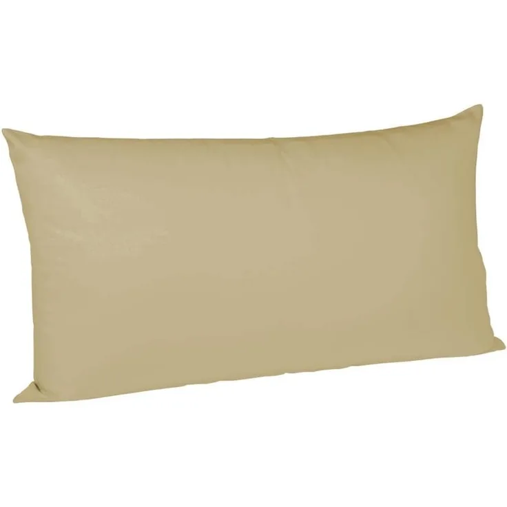 Fleuresse Mako-Satin-Kissenbezug uni colours Farbe beige 2043