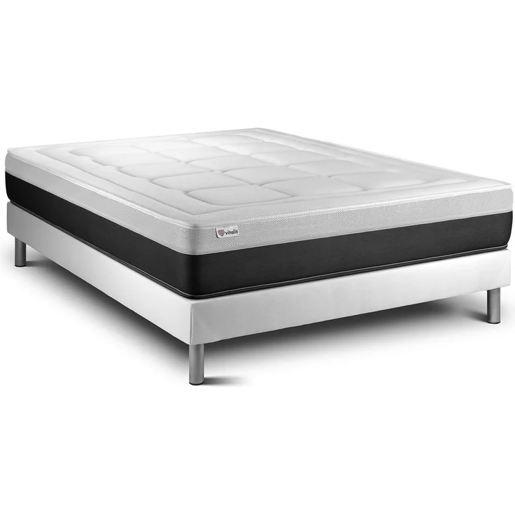 Matratzenset VITAL FORM 140 x 190 cm Bettrahmen Kit weiß – Bild 2