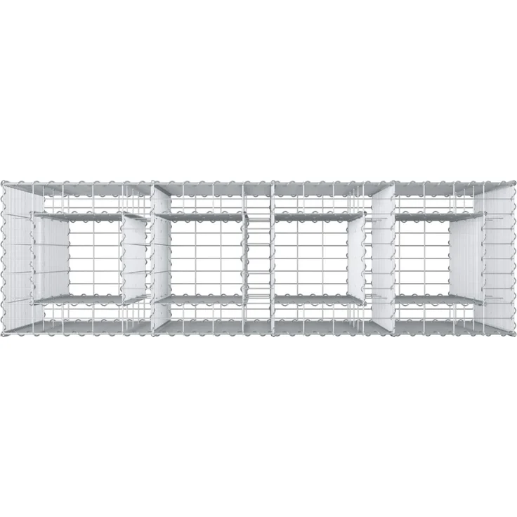 vidaXL Gabionen-Hochbeet 2 stk. 170 x 50 x 150 cm Verzinkter Stahl 3422234 – Bild 8