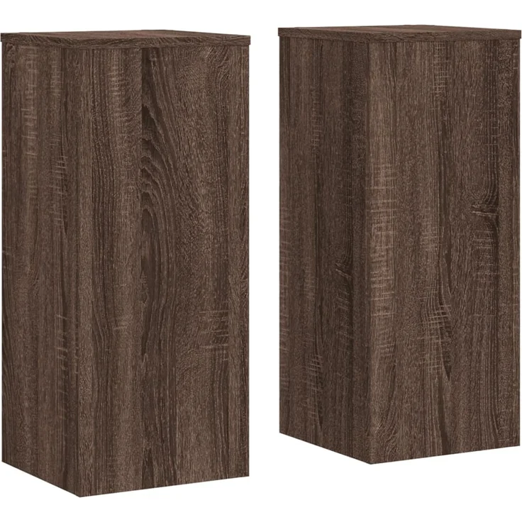 vidaXL Pflanzenständer 2 Stk. Braun Eiche 30x30x70 cm Holzwerkstoff 852930 – Bild 1