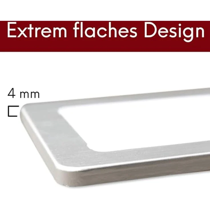 kalb LED Unterbauleuchte Silber 5W - sehr flache Küchenleuchte mit Touch-Dimmfunktion, 3er Set warmweiß, warmweiss – Bild 3