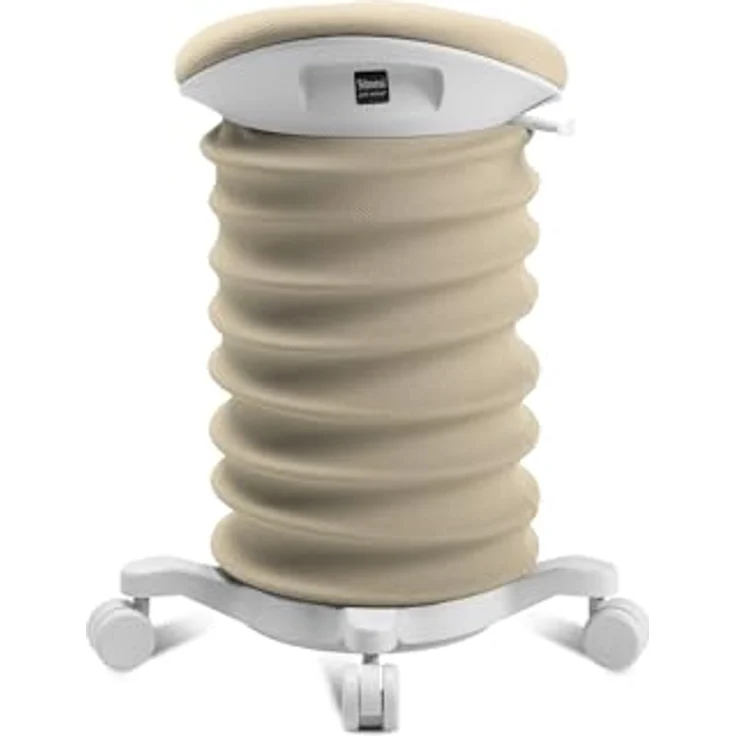 TOPSTAR Sitness 4D mit Rollen - AGR-Zertifiziert Dynamischer Sitzhocker Papyrus - beige, ergonomischer Bürohocker - höhenverstellbar - stärkt den Rücken - entlastet die Bandscheiben – Bild 5
