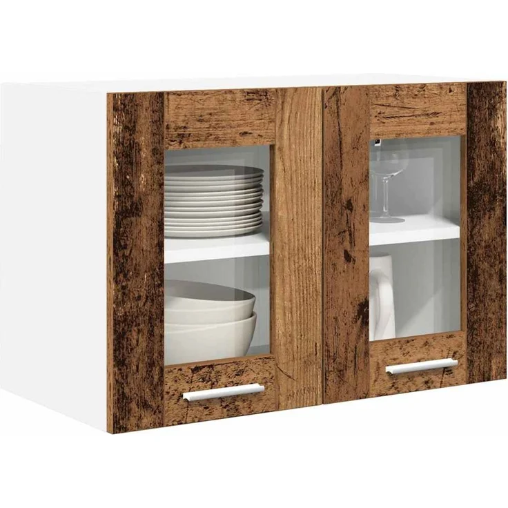vidaXL Hängeschrank 2 stk. Altholz 60 x 31 x 40 cm Holzwerkstoff 884223 – Bild 3