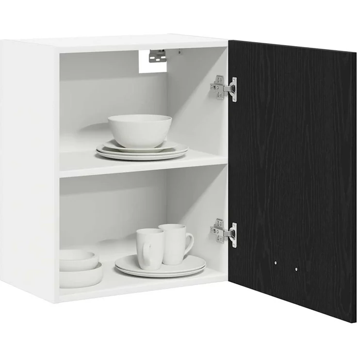 vidaXL Hängeschrank Schwarz Eichen-Optik 50 x 31 x 60 cm Holzwerkstoff 863142 – Bild 3