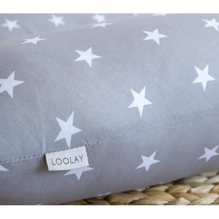 Loolay Seitenschläferkissen M/ L oder L/ XL Schwangerschaftskissen Stillkissen Schlafen Kissen, M/ L oder L/ XL Lagerungskissen + 100% Baumwolle Bezug 170 und 190 cm, Standard & X-LARGE Kissen SUPER Geschenk für Schwangern Seitenschläfer, LOOLAY® - 100... – Bild 8