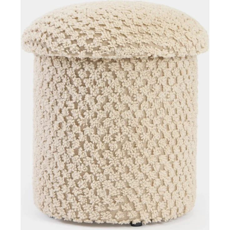 Skye Decor 'Alpaka - Beige' Pouf, Beige, 33 x 43 x 33 cm – Bild 2