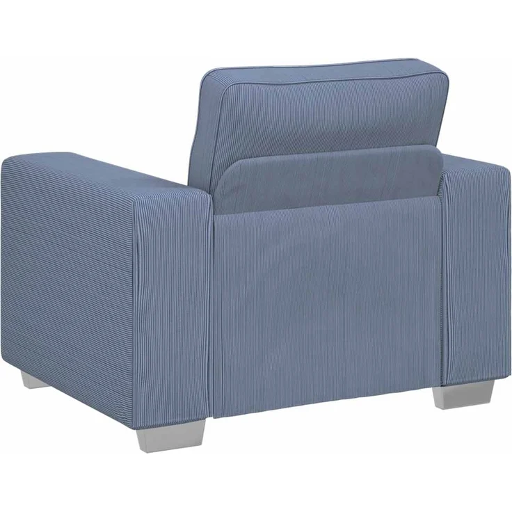 vidaXL Sessel Blau 100x77x82 cm Cordstoff 4105189 – Bild 5