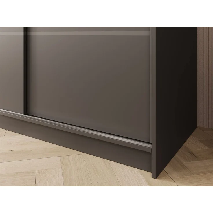 Schiebetürenschrank Schrank Nr. 445 in Schwarz matt 200 x 215 x 58 cm – Bild 2