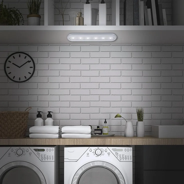 LED Unterbauleuchte Row Push Light batteriebetrieben, silberfarben – Bild 3