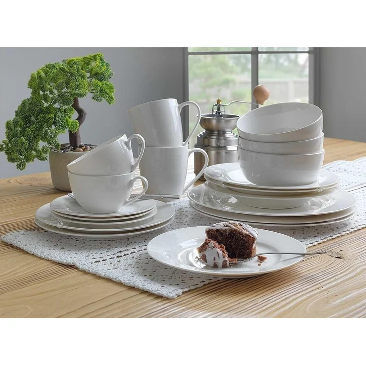 Home4You Speiseteller, Ø 26,5 cm, Bone China, Spülmaschinenfest, (4 St) – Bild 2