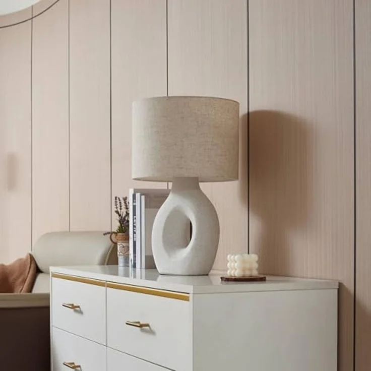 Lindby Tischleuchte Thalassia, Weiß IP20, 1 x 15 W LED – Bild 4