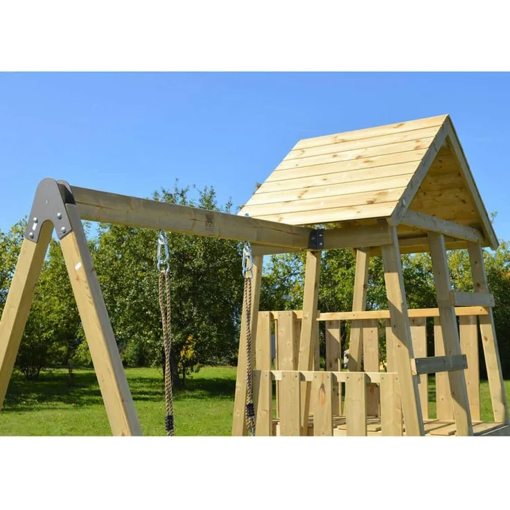 Wendi Toys Holz Spielturm Gorilla | mit Rutsche, – Bild 8