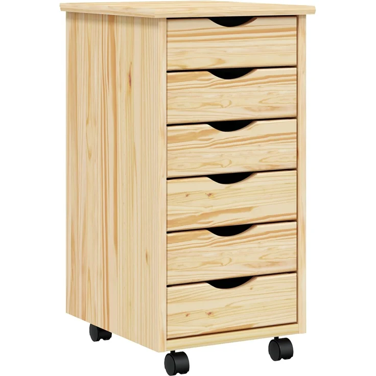 vidaXL Rollcontainer mit Schubladen MOSS 34 x 39 x 65,5 cm 42032400 – Bild 2
