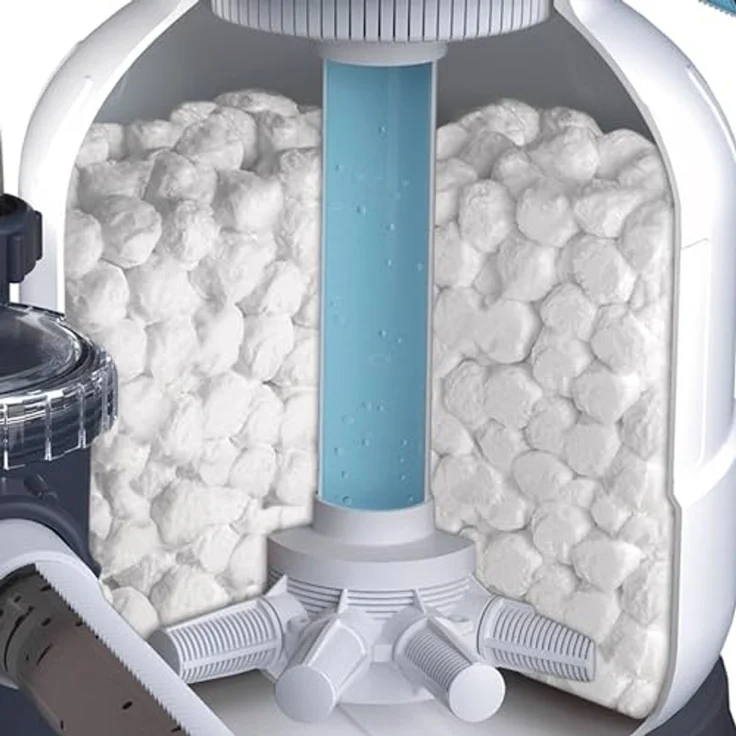 Intex Pool-Filterkartusche Pool Filter Bälle Fiber Sandfilteranlagen Waschmaschinen geeignet – Bild 6