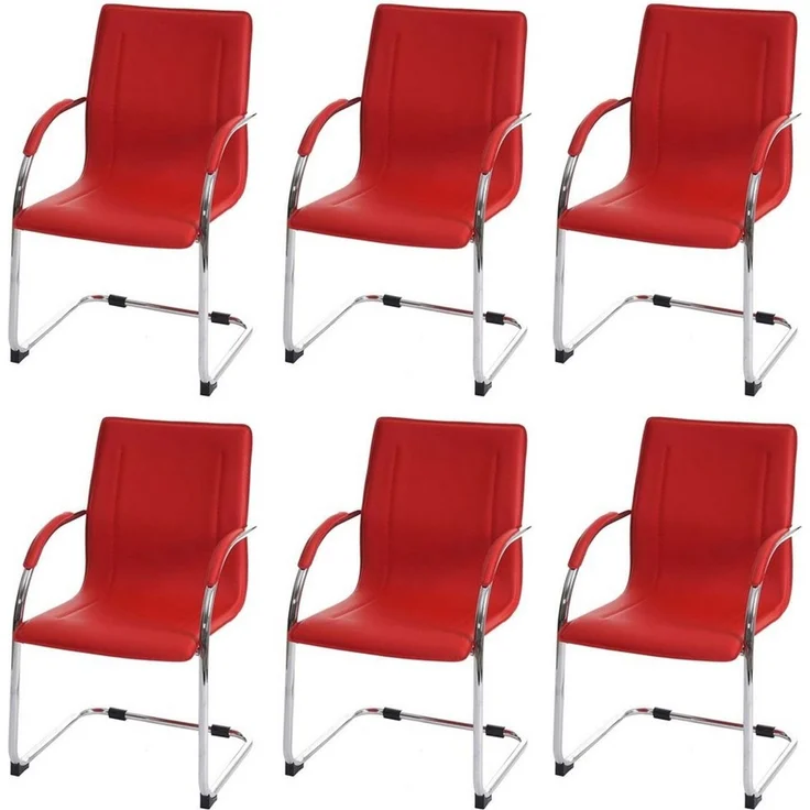 MCW Esszimmerstuhl Perm-6 (Set, 6 St), 6er-Set, Mit Armlehnen und Ziernaht, Inkl. Fußbodenschoner – Bild 1