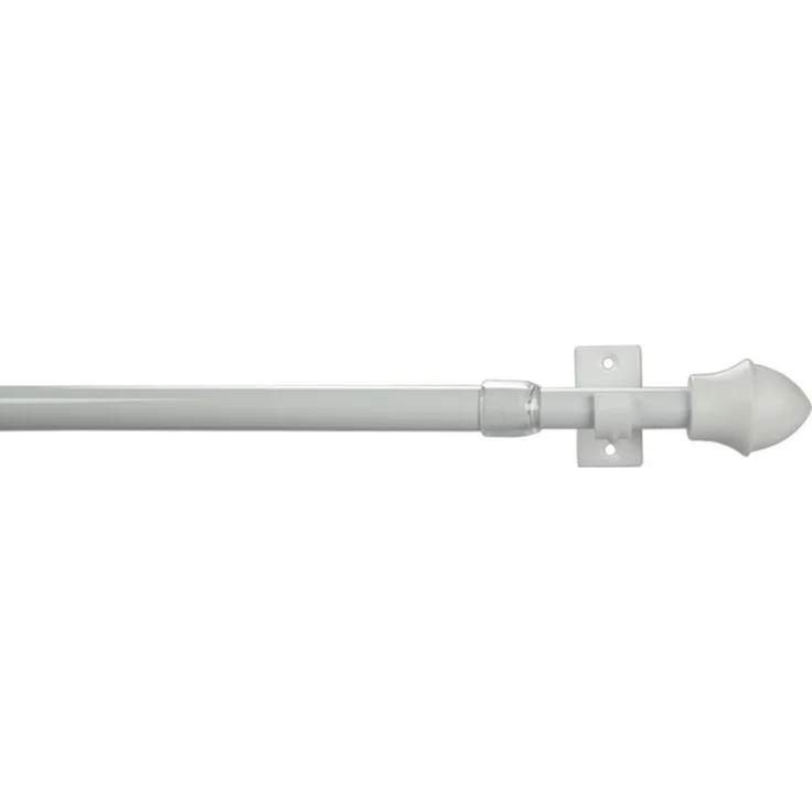 Liedeco Scheibenstange Paradiso, Ø 12 mm, 1-läufig, ausziehbar, ohne Bohren, verschraubt, Kunststoff, Metall – Bild 4