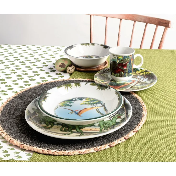 Seltmann Weiden Suppenteller Teller rund 20 cm, (1 St), Suppenteller Dino - Design
