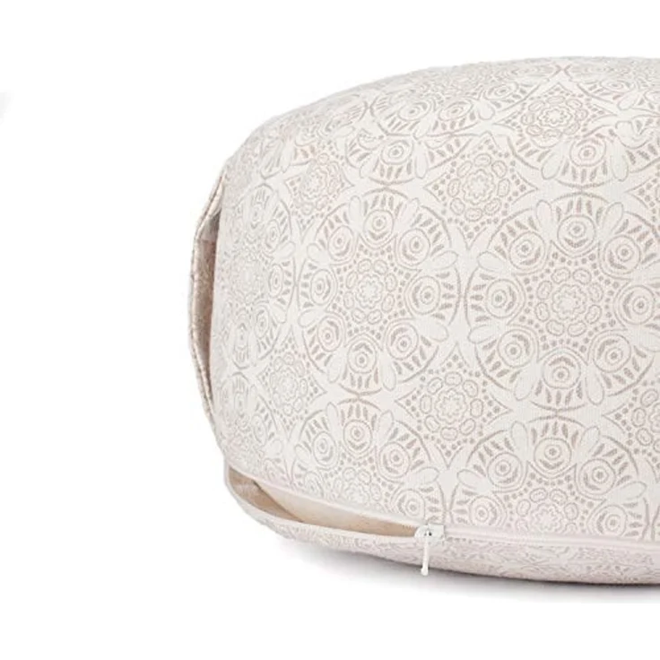 bodhi Meditationskissen Meditationskissen RONDO, 32 x 20 cm Madurai, ecru, Kapok – Bild 3