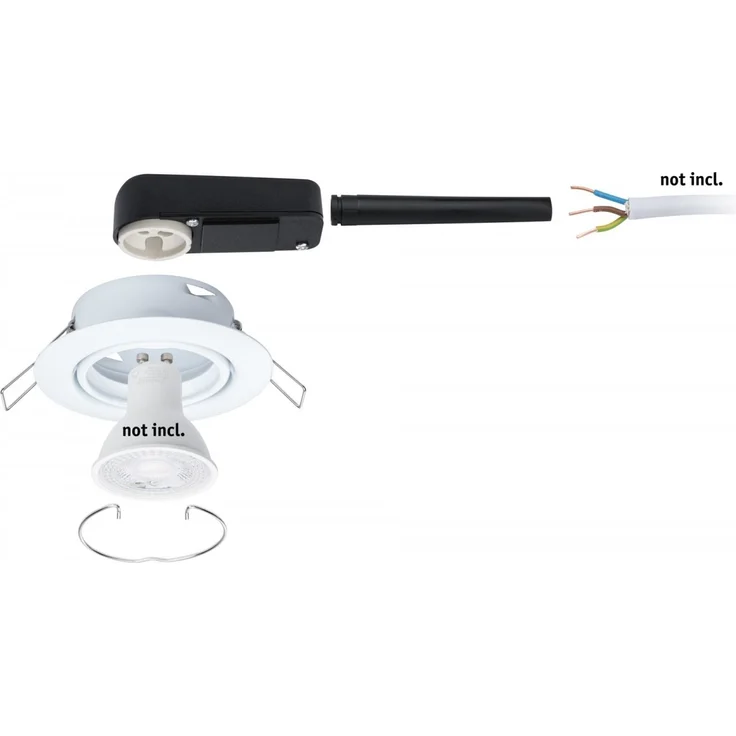 Paulmann No. 93400 LED Einbauleuchte Base rund 10x10W GU10 Weiß – Bild 5
