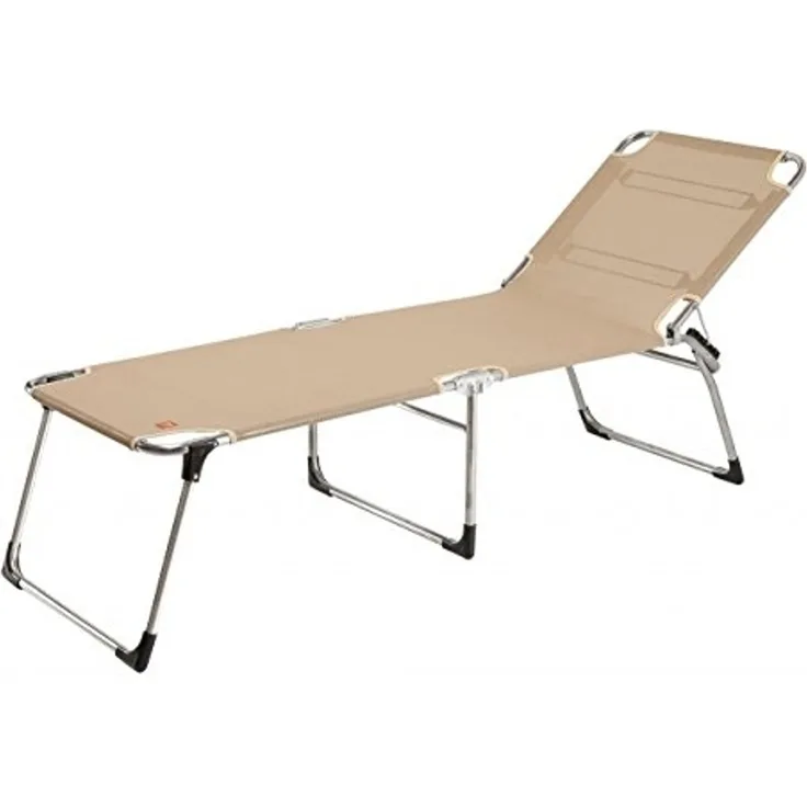 Dreibeinliege Amigo 40+ aus Aluminium, Taupe