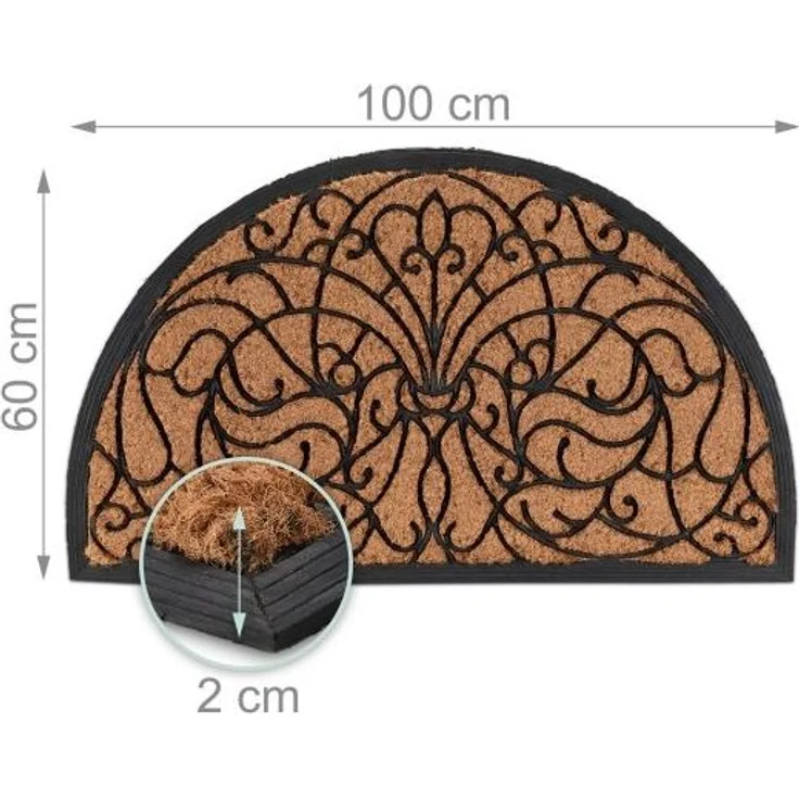 Halbrunde Fußmatte Ornament 10051277 – Bild 4