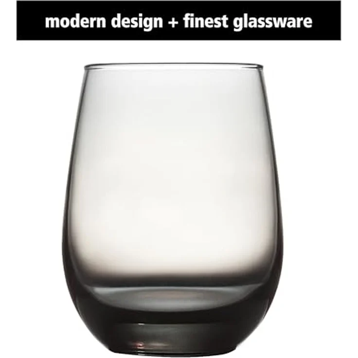 LIBBEY Gläser-Set Libbey Weinglas, 12er Set -STEMLESS-, 12-tlg, Glas, 451 ml, hochwertig verarbeitet, im modernen Design – Bild 2