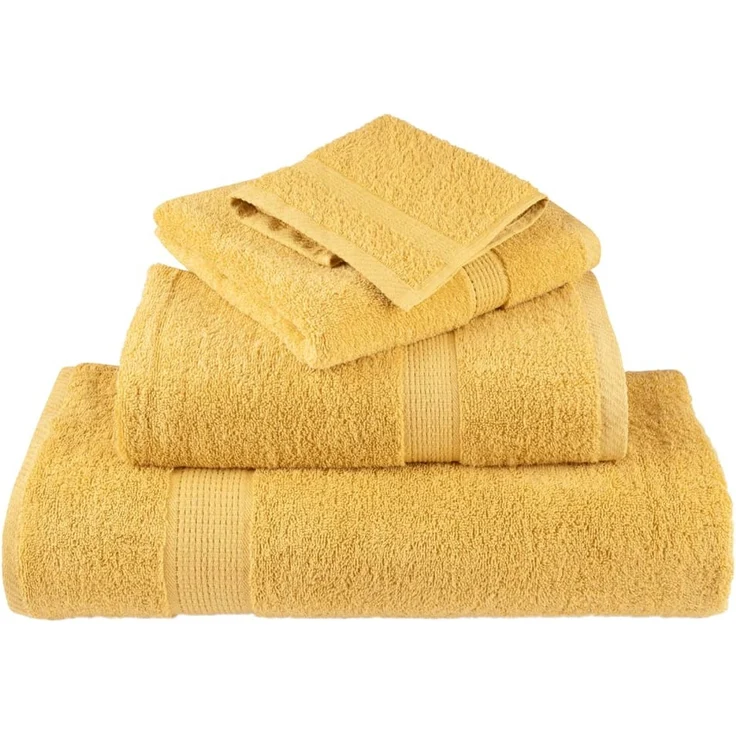 vidaXL 'SOLUND' Premium-Badetücher, 10 Stk., Golden, 30x30 cm – Bild 4