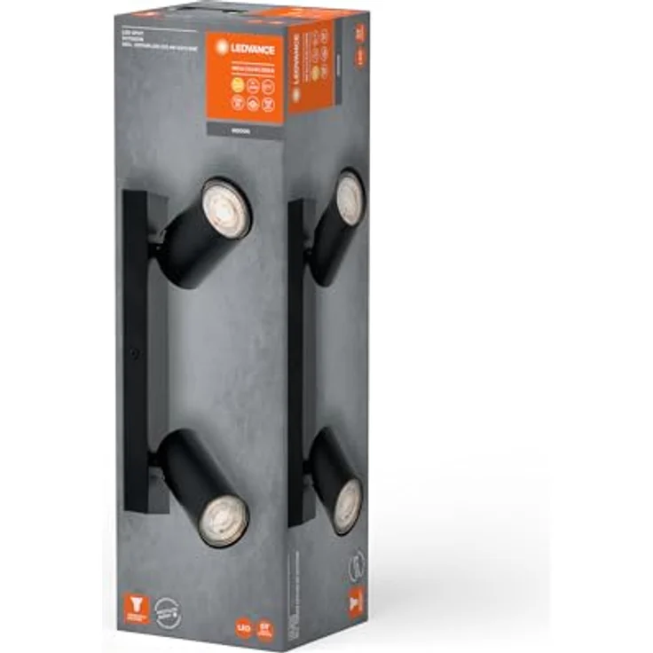 LEDVANCE LED-Spot Octagon GU10 Schwarz 2x3,4W 927 DIM – Bild 7